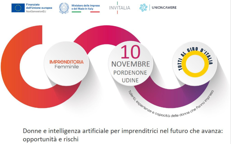 Giro d'Italia delle donne che fanno impresa, tappa di Pordenone del 10 novembre